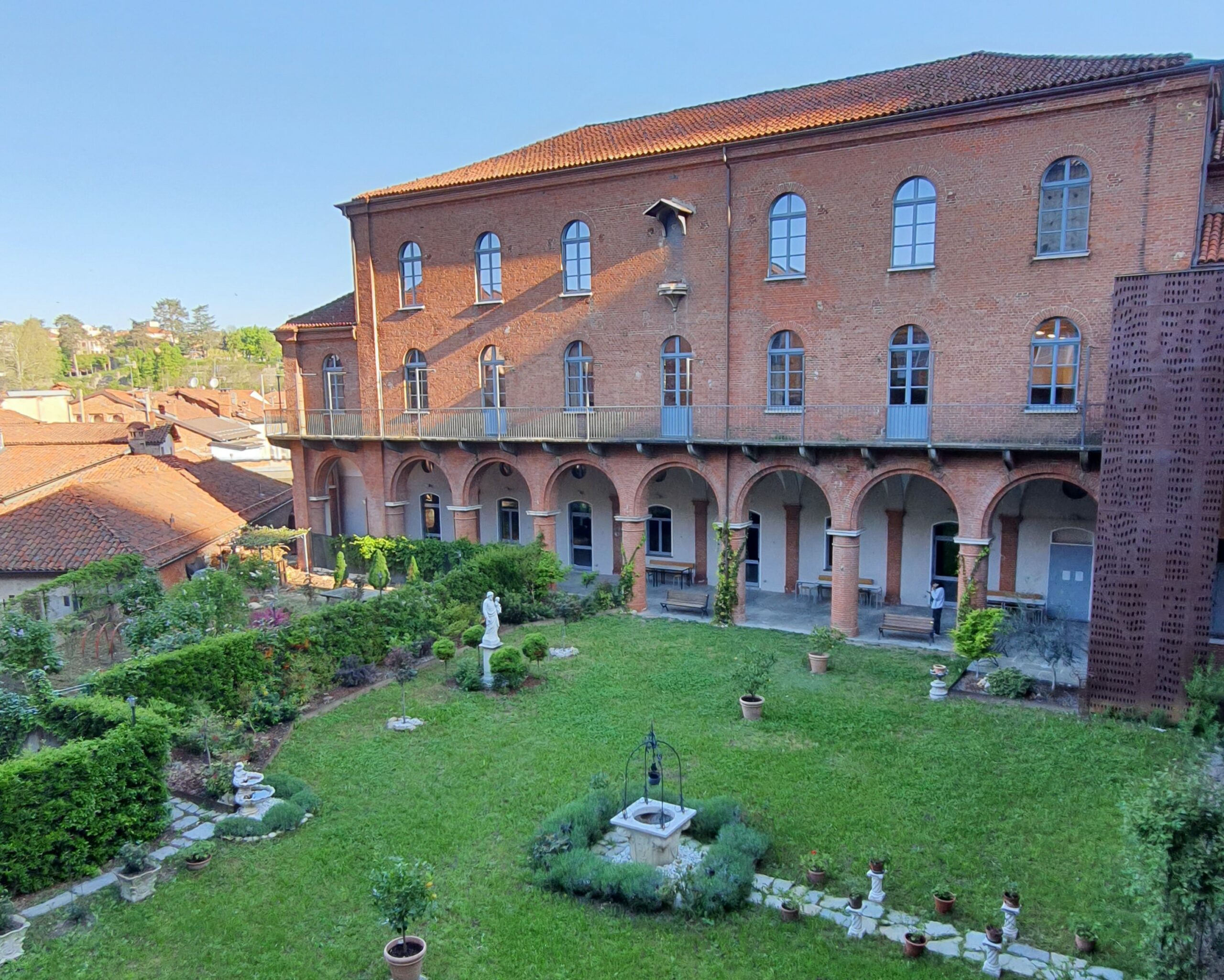 Cloister of the polytechnic university of Mondovì